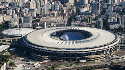 Aerial view of the Maracana Stadium, which will host the opening ceremony of Rio 2016 Olympic Games in Rio de Janeiro, Brazil. Yasuyoshi Chiba / AFP Photo