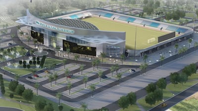 Artist renderings of the Dibba football stadium project in Fujairah. Courtsey Dibba sports club