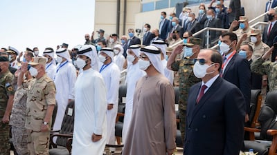 Sheikh Mohamed wished Egypt further progress and prosperity.