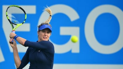 Canada's Eugenie Bouchard returns to US player Varvara Lepchenko during their women's 1st round match at the WTA Eastbourne International tennis tournament in Eastbourne, southern England on June 20, 2016. AFP / GLYN KIRK