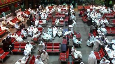 Kuwait Finance House rose 1.1 per cent to close at 860 Kuwaiti dinars. Yasser Al Zayyat / AFP