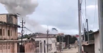 A device was detonated in front of Hotel Elite at Lido beach in Mogadishu. Twitter / @Somaliweyn_