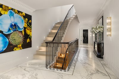 The property has six bedroom suites, three reception rooms, a cinema or club room, health spa with gym and a 15-metre swimming pool. Photo: Caudwell & Alex Winship