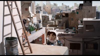 Wardi lives with her great-grandfather, Sidi, Grandfather, Lutfi, father Yehia, mother Lina and aunt Hanan, and they recount generational tales from their lives, the house they were forced out of in Galilee, the conflicts and different political regimes in the camp, and how their “temporary” solution has thus far lasted 70 years Courtesy of Annecy Film Festival 2018