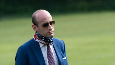 Senior adviser Stephen Miller is the latest victim of the White House Covid outbreak. EPA