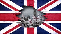 Brexit 10 years later shorthand illustration. Deepak Fernandez / The National