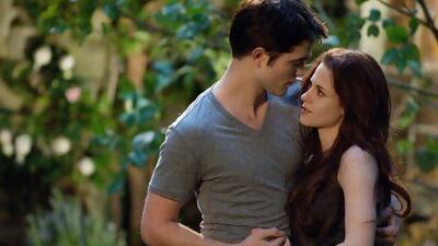 Kristen Stewart and Robert Pattinson in The Twilight Saga: Breaking Dawn - Part 2, which won Worst Picture at The Razzies. Stewart also won the Worst Actress award. Courtesy Summit Entertainment