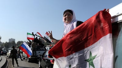 The demonstration suggested that there remains a strong residual support for president Assad. Youssef Badawi / EPA