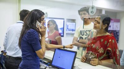 Lodha Group has partnered with IBM and General Electric, among other major international companies, to bring advanced features to the project. Above, the office of the Palava City Management Association. Subhash Sharma for The National