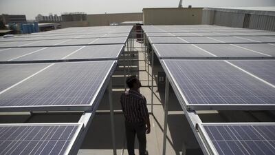 Rooftop solar panels on private homes and offices in Dubai – the most populous of the seven emirates – would be a significant development. Antonie Robertson / The National
