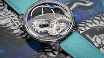 The Imperial Dragon Automaton Sapphire Opal watch designed by John Howe. Photo: Jaquet Droz
