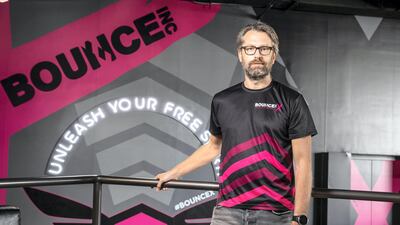 Doran Davies, chief executive of Bounce, says he has never been concerned about chasing pay cheques. Instead, what he values more is to have a cushion for his family. Photo: Antonie Robertson / The National