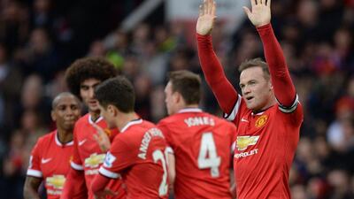 Striker: Wayne Rooney (Manchester United). Rampaged through the Tottenham defence to score Manchester United’s third goal. Played with vigour and skill. Oli Scarff / AFP