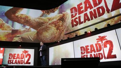 The demo of Dead Island 2 is displayed at Sony’s press conference at E3. Dan Krauss / Getty Images /AFP