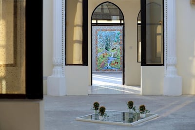 The restored interior is almost at odds with the unconventional outer facade. Chris Whiteoak / The National