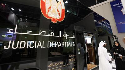 The case was resolved in an Abu Dhabi Mobile Court, on display at the Gitex in Dubai in 2014. Pawan Singh / The National