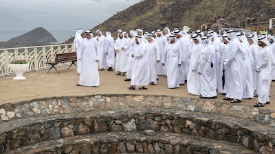 The Ruler of Sharjah tours Khor Fakkan.