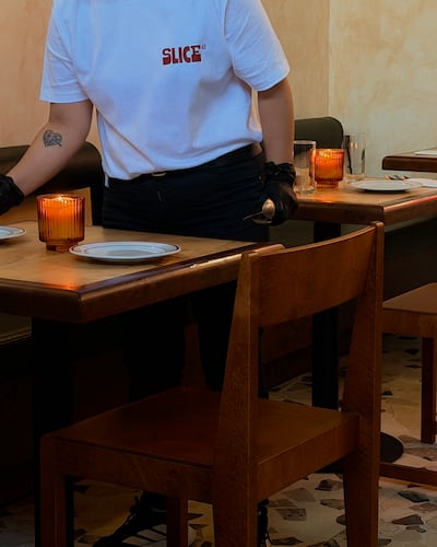 A new branch of Slice45 has opened in Abu Dhabi's Khalidiyah neighbourhood. Photo: Slice45