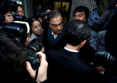 Mr Ghosn was re-arrested on Thursday. Reuters