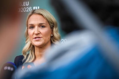 Helen McEntee, Ireland's Defence and Foreign Minister, says EU talks on banning trade with illegal Israeli settlements have reached an impasse. AFP