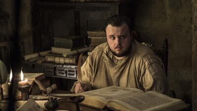 John Bradley as Samwell Tarly. Courtesy of HBO via AP