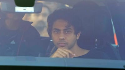 Khan's son Aryan arrives. AP