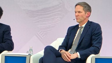 Mike Pyle, senior managing director of BlackRock, at the IMF Spring Meetings. The National