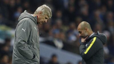 Arsene Wenger has seen Arsenal's chances of ending a 13 year wait for a Premier League title diminish over the past few weeks. Phil Noble / Reuters