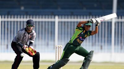 Saud Shakeel top-scored for Pakistan on Sunday. Pawan Singh / The National