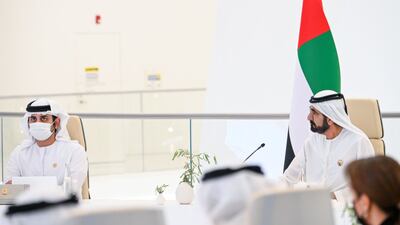 It took place at the UAE pavilion at Expo 2020 Dubai, where he set out the five-year federal budget plan