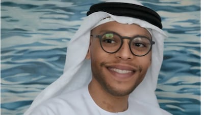 Emirati artist Hashel Al Lamki. Photo: Tabari Artspace