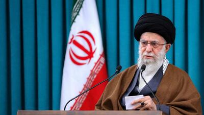 Iran's supreme leader Ayatollah Ali Khamenei said talks were 'progressing well'. AFP
