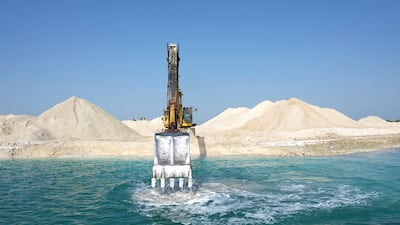 Tarek Al-Ghoussein's "Abu Dhabi Archipelago (Island Making)", part of his Odysseus project to document Abu Dhabi's 215 islands. Courtesy Tarek Al-Ghoussein