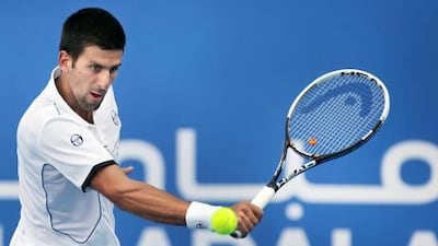 Novak Djokovic breezed past Roger Federer in the first match yesterday.