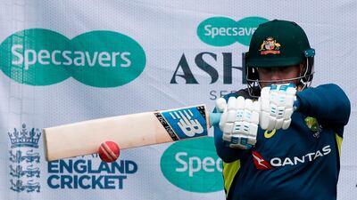 Australia's Steve Smith hits the ball during a practice session at Lord's Cricket Ground. AFP