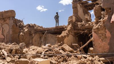 A villager near Amizmiz, in El Haouz region. Bloomberg