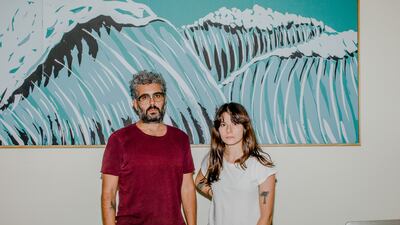 Maya Moumne, right, and Hatem Imam, the co-founders of 'Safar' magazine. Photo: Myriam Boulos