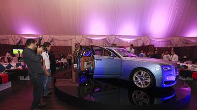 “The new Ghost Series II showcases Rolls-Royce’s uncompromising approach to craftsmanship and traditional visual tenets”, said Osman Abdelmoneim, general manager of AGMC. Sarah Dea / The National