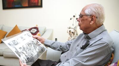 Muljimal Chachara, 84, fled Karachi for India with his family as they were preparing his sister's wedding. Victor Besa / The National