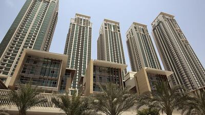 Average rental rates for apartments at Marina Square on Reem Island rose 8 per cent during 2013. At the end of the year the average rental rate for a studio was from Dh65,000-68,000, one-bed Dh75,000-95,000, two-bed Dh110,000-145,000, three-bed Dh160,000-180,000. Sammy Dallal / The National