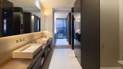 Suite-style bathrooms.