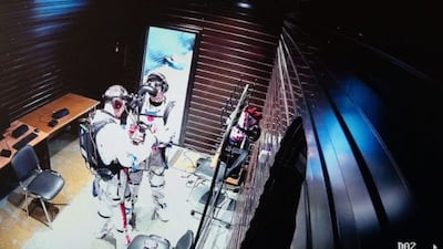 Participants would be sealed inside tubular modules for eight months, with multiple cameras watching them around the clock. The structure has its own atmosphere and air pressure to create a space-like environment. Courtesy: Mbrsc