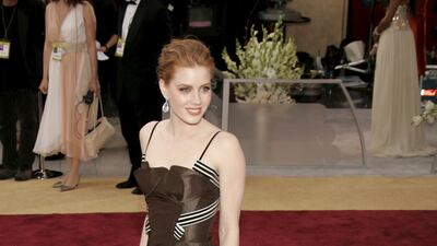 Amy Adams, in Carolina Herrera, attends the 78th annual Academy Awards in Hollywood, California, on March 5, 2006. EPA
