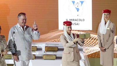 Eduardo Soto, owner of Il Miracolo, during the Dubai World Cup draw ceremony