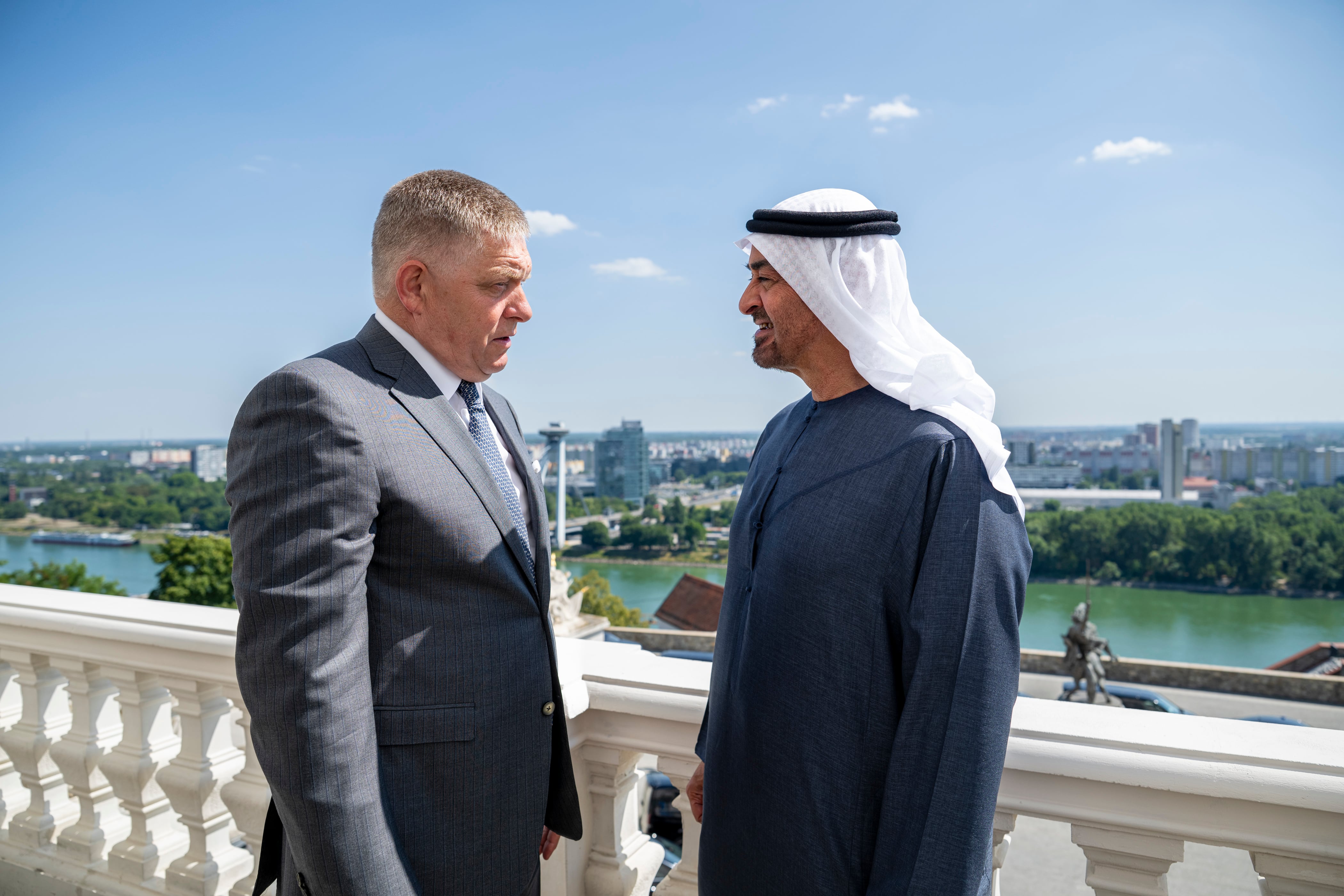 Image linked from the original feed: President Sheikh Mohamed holds talks with Slovak Prime Minister in Bratislava