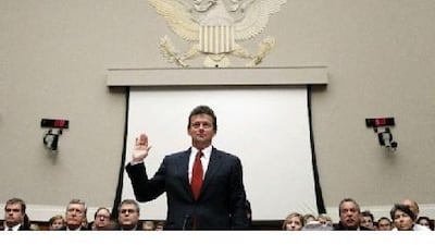 Tony Hayward prepares to testify in Washington.
