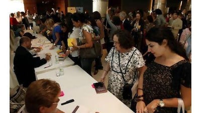 Authors including Jane Bristol Rhys, Abraham Verghese, Marina Lewycka, Leila Aboulela and Lionel Shriver were busy signing autographs at the Festival of Literature, which ended yesterday.