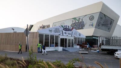 The Ipic Arena will host the Abu Dhabi Warrior Fighting Championship where Karl Amoussou will be aiming to win the title. Christopher Pike / The National