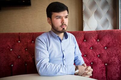 Portrait of Iskiyar Abdurrahim. A large Uighur community lives in Zeytinburnu district of Istanbul. Kerem Uzel for The National