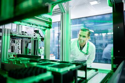 Alex Zhavoronkov, founder and co-chief executive of Insilico Medicine, in the company's AI-powered robotics lab in Suzhou, China. Photo: Insilico Medicine
